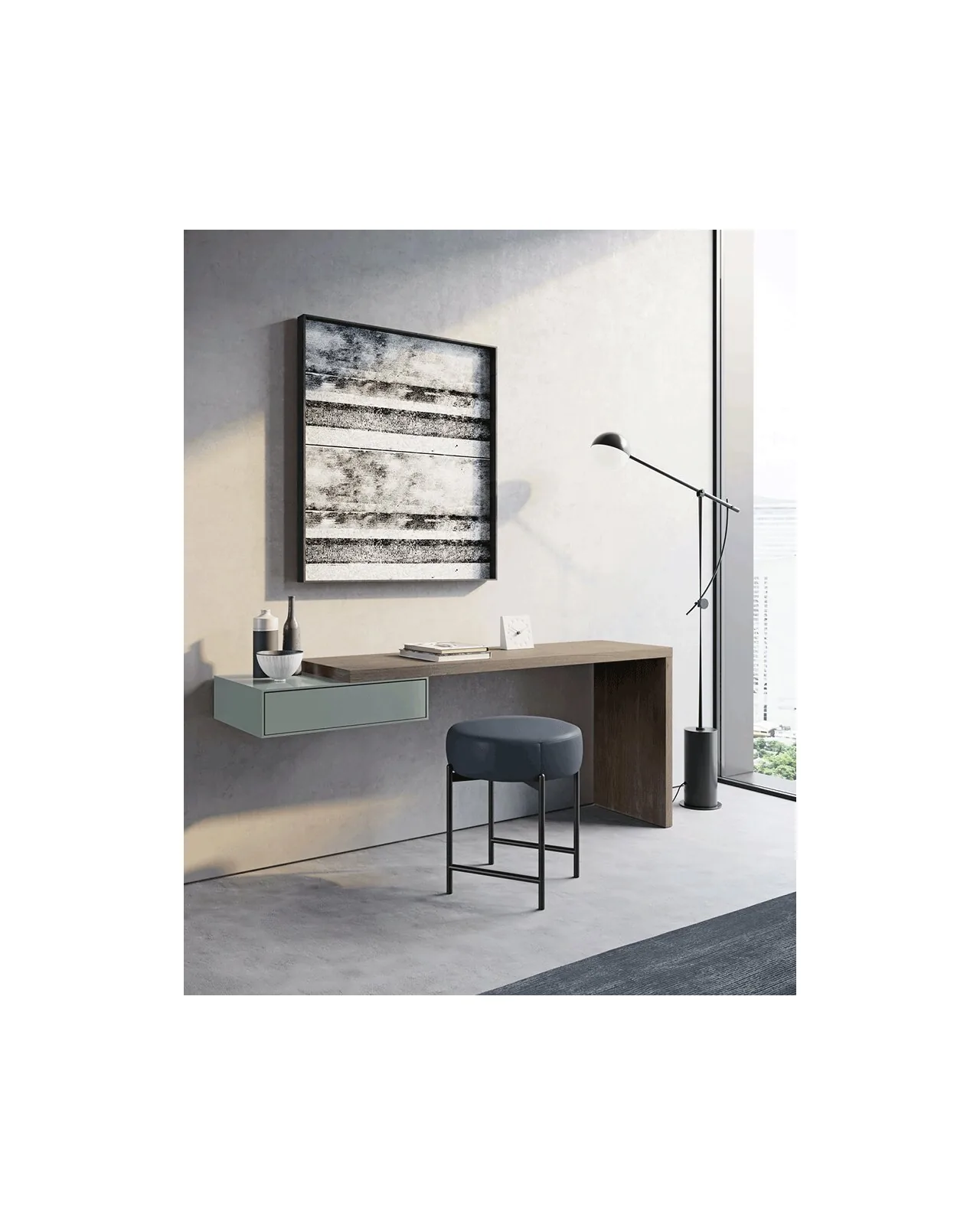 Scrivania Modula di Dall'Agnese, ambientata, foto 5 di 10, catalogo Nobili Design