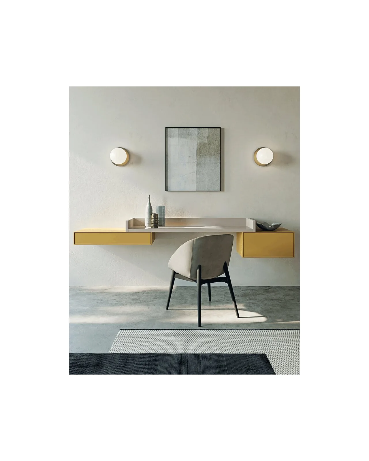 Scrivania Modula di Dall'Agnese, ambientata, foto 6 di 10, catalogo Nobili Design