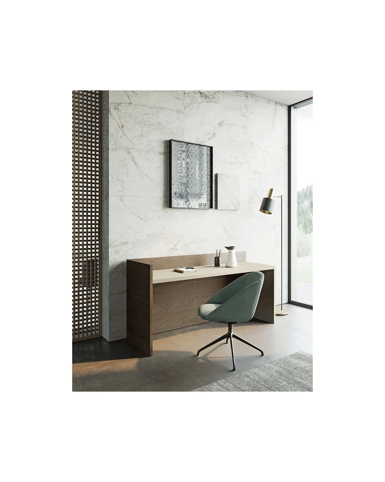 Scrivania Modula di Dall'Agnese, ambientata, foto 7 di 10, catalogo Nobili Design