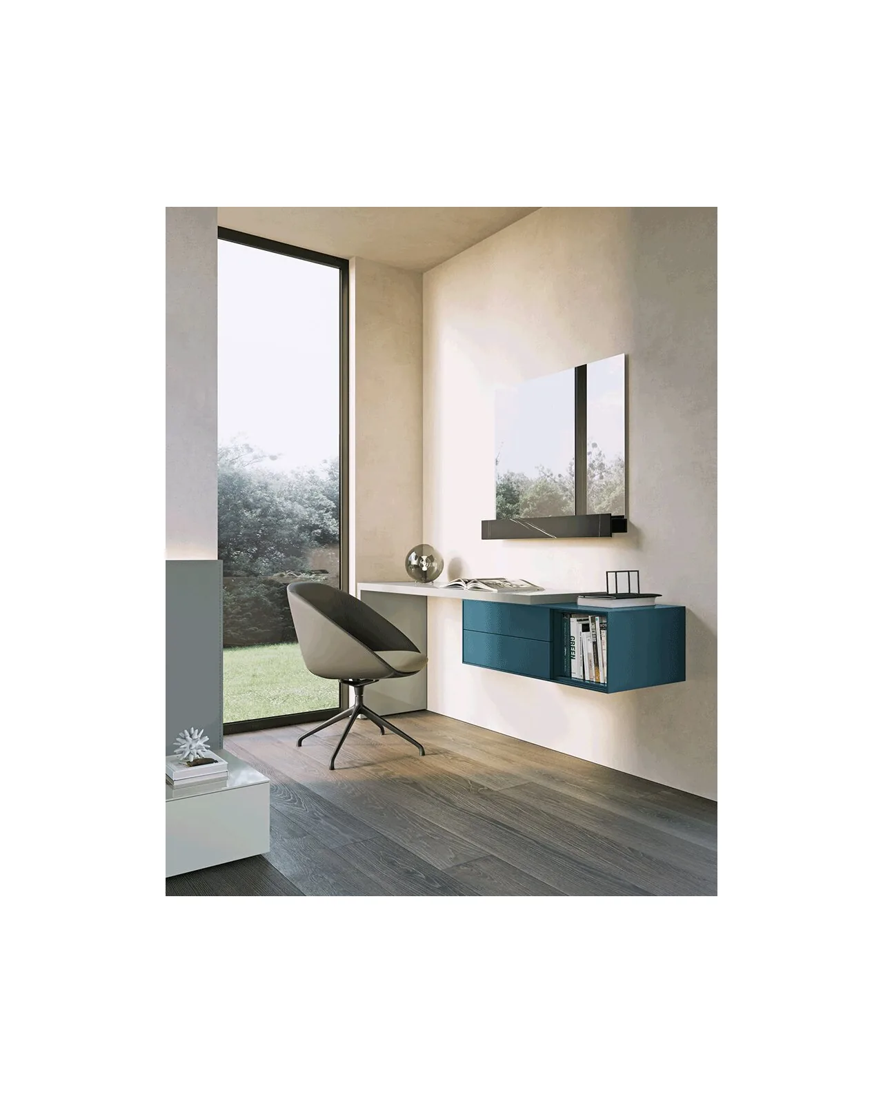 Scrivania Modula di Dall'Agnese, ambientata, foto 9 di 10, catalogo Nobili Design