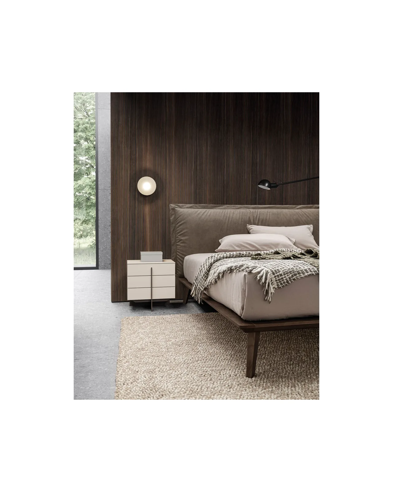 Morgan bed by Dall'Agnese, in an interior setting, photo 4 of 6, Nobili Design catalog