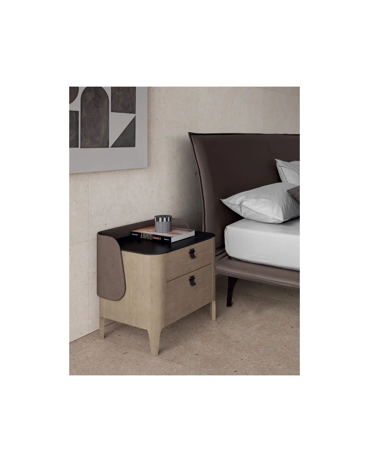 Settanta nightstand by Dall'Agnese, in an interior setting, photo 2 of 3