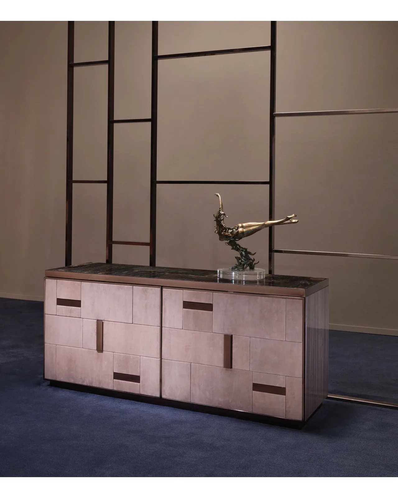 Cromo Dresser by Epoque, in a bedroom setting, photo 1 of 3, Nobili Design catalog