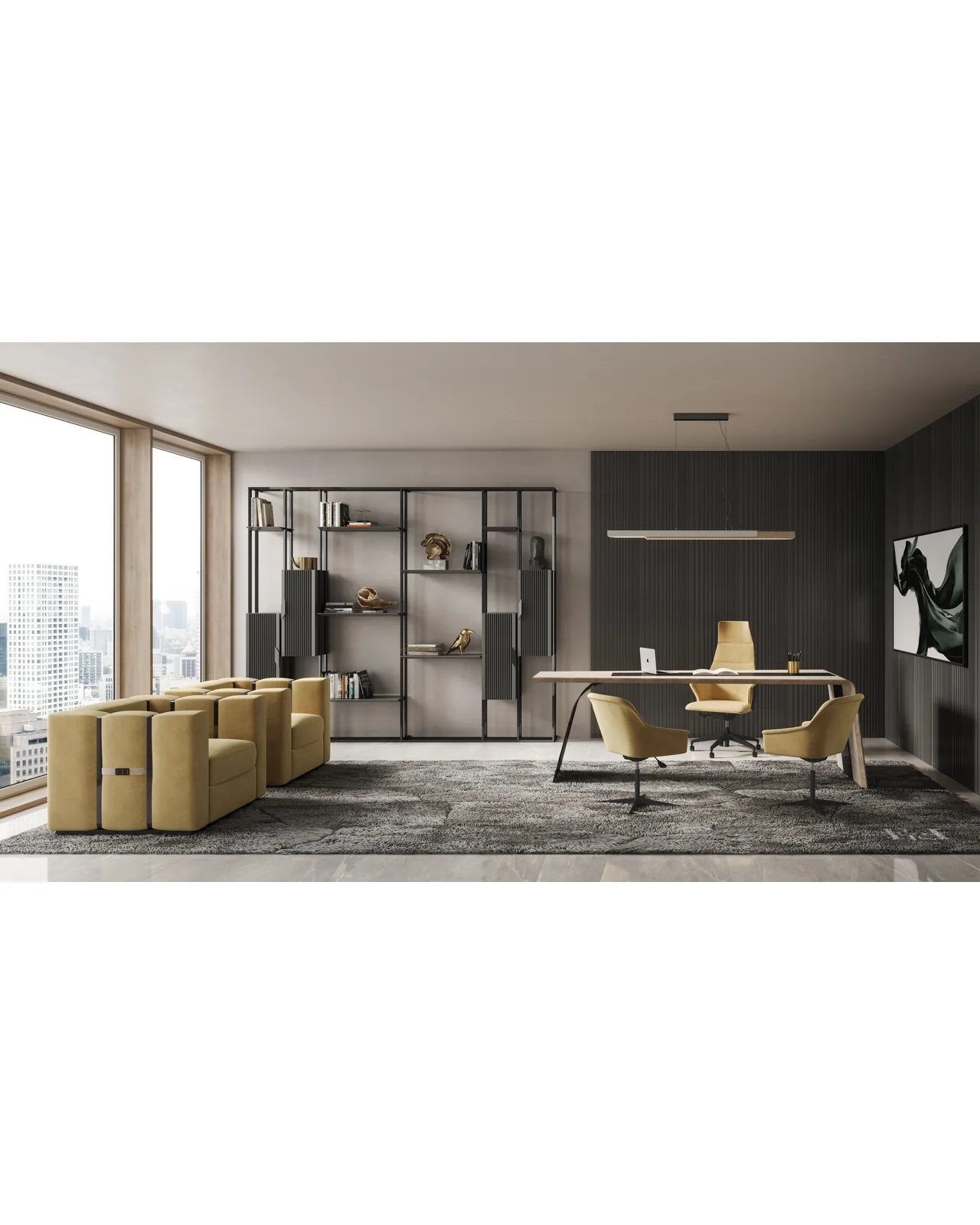 Merak Office Chair by Epoque, Exence Expanse collection, Italian office chair in a modern home office, photo 1 of 2