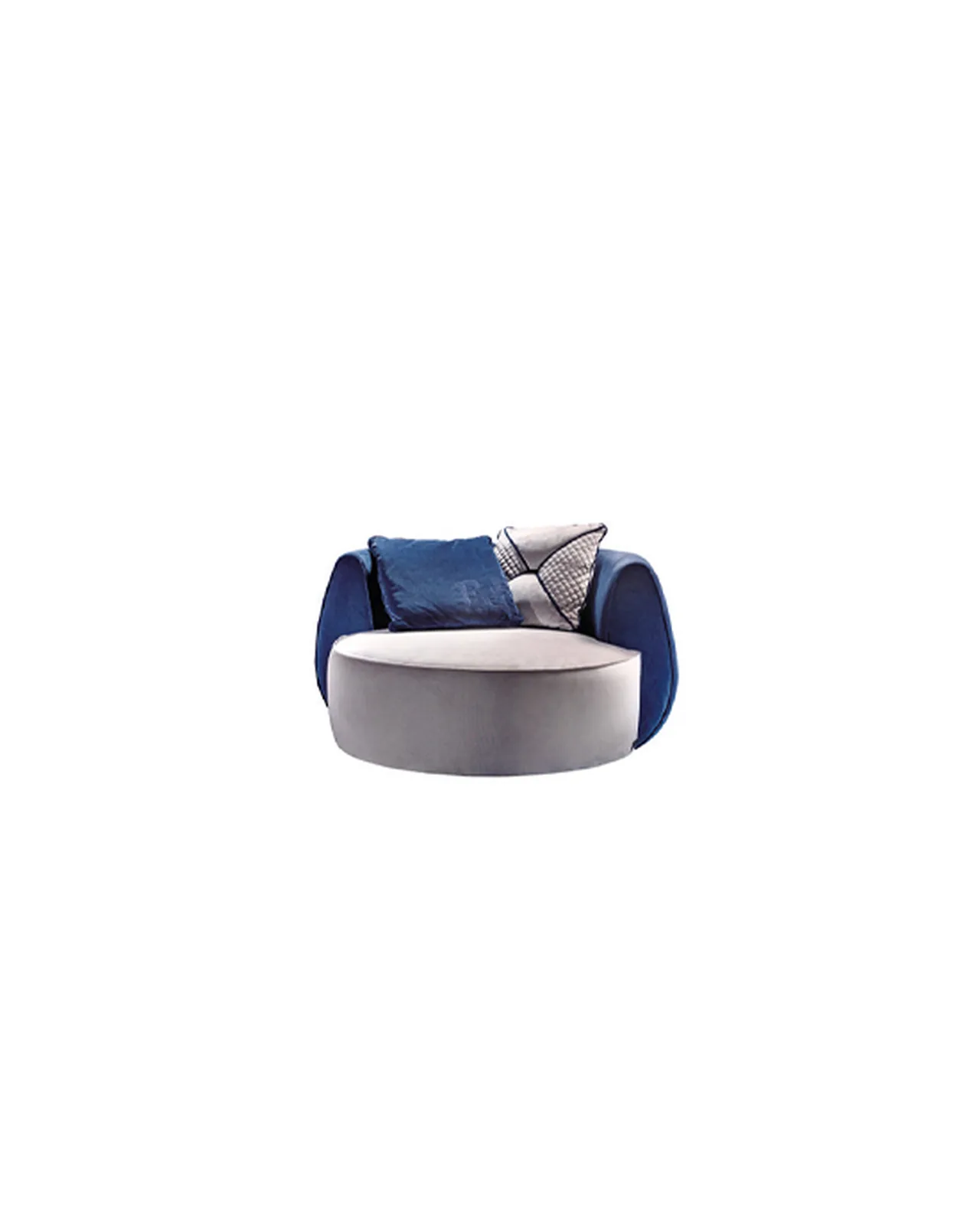 Riolite Armchair by Epoque, Exence collection, armchair in fabric or leather, studio view, photo 2 of 2