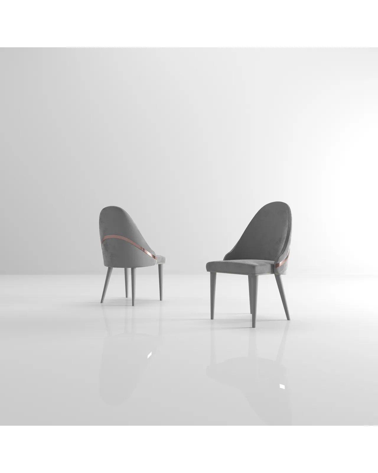 Wotan Dining Chair by Epoque, Exence collection, dining chair, studio view, photo 2 of 4