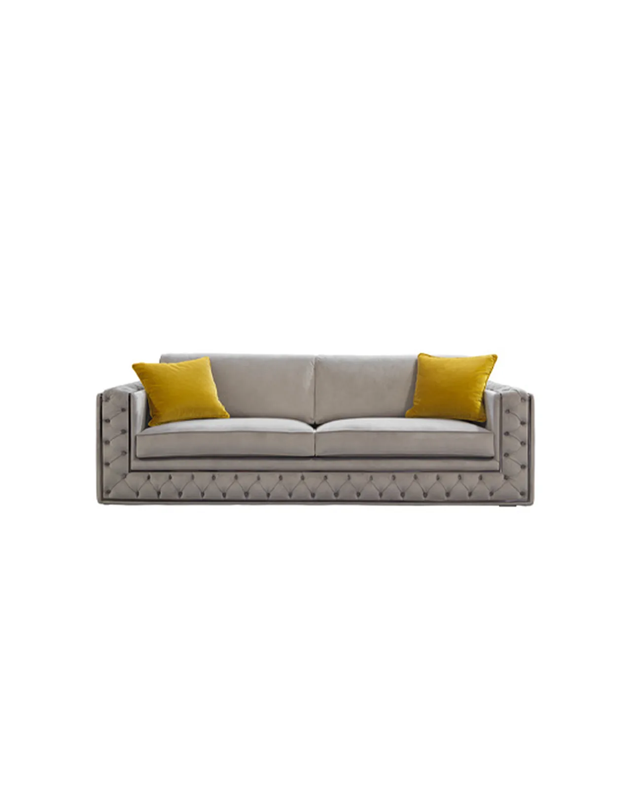 Xenon Sofa by Epoque, Exence collection, sofa in fabric or leather, studio view, photo 4 of 4