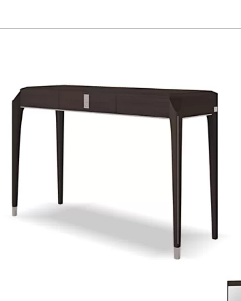 Icon Console Table, Living Room Furniture, in Canaletto walnut, contemporary style, by Francesco Pasi