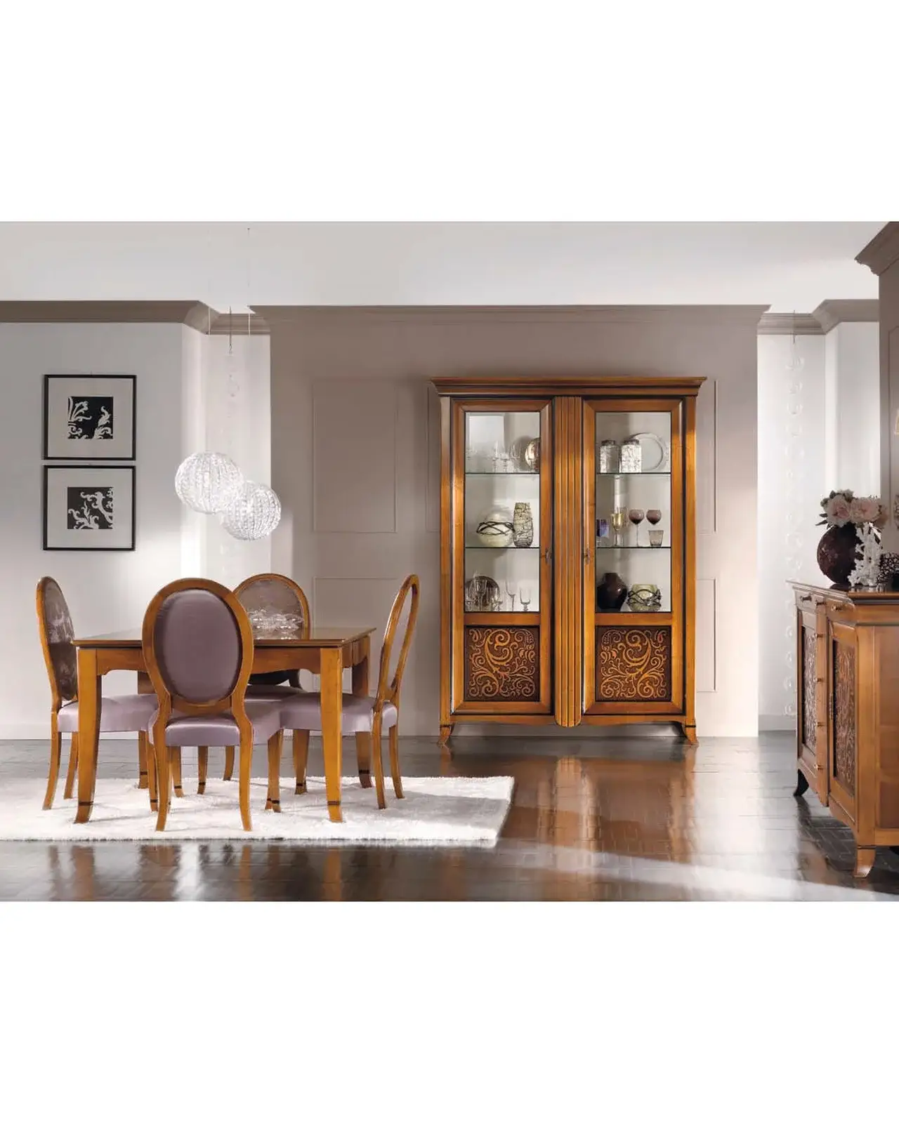 New Deco Bicolor Showcase Cabinet – Francesco Pasi New Decò, in a living room setting
