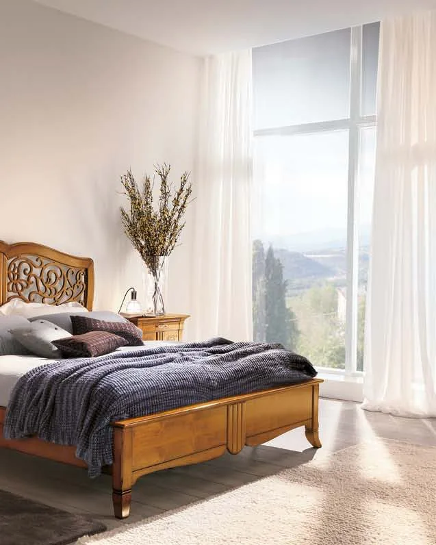 New Deco Fretworked Bed by Francesco Pasi, Italian art deco furniture for the bedroom