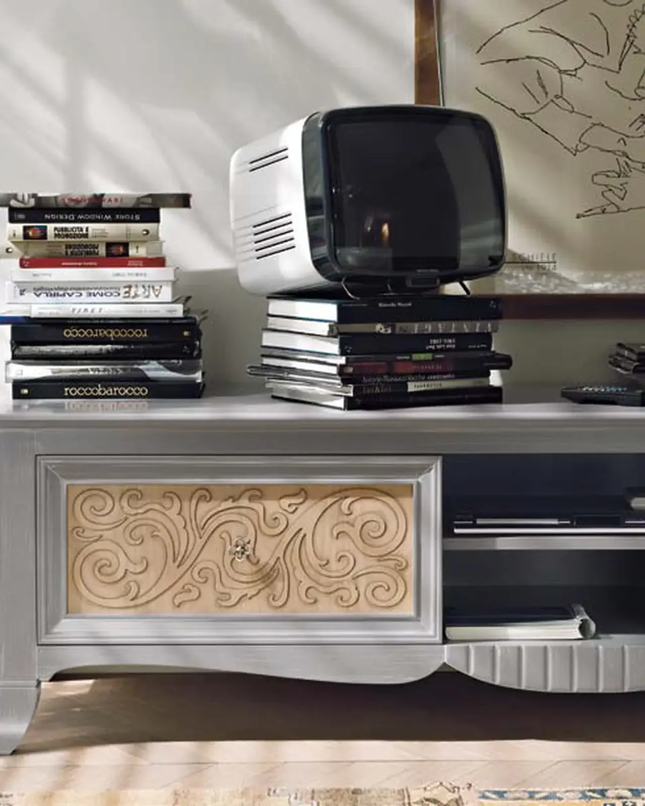 New Deco TV Base with Central Door – Francesco Pasi New Decò, additional living room view 3