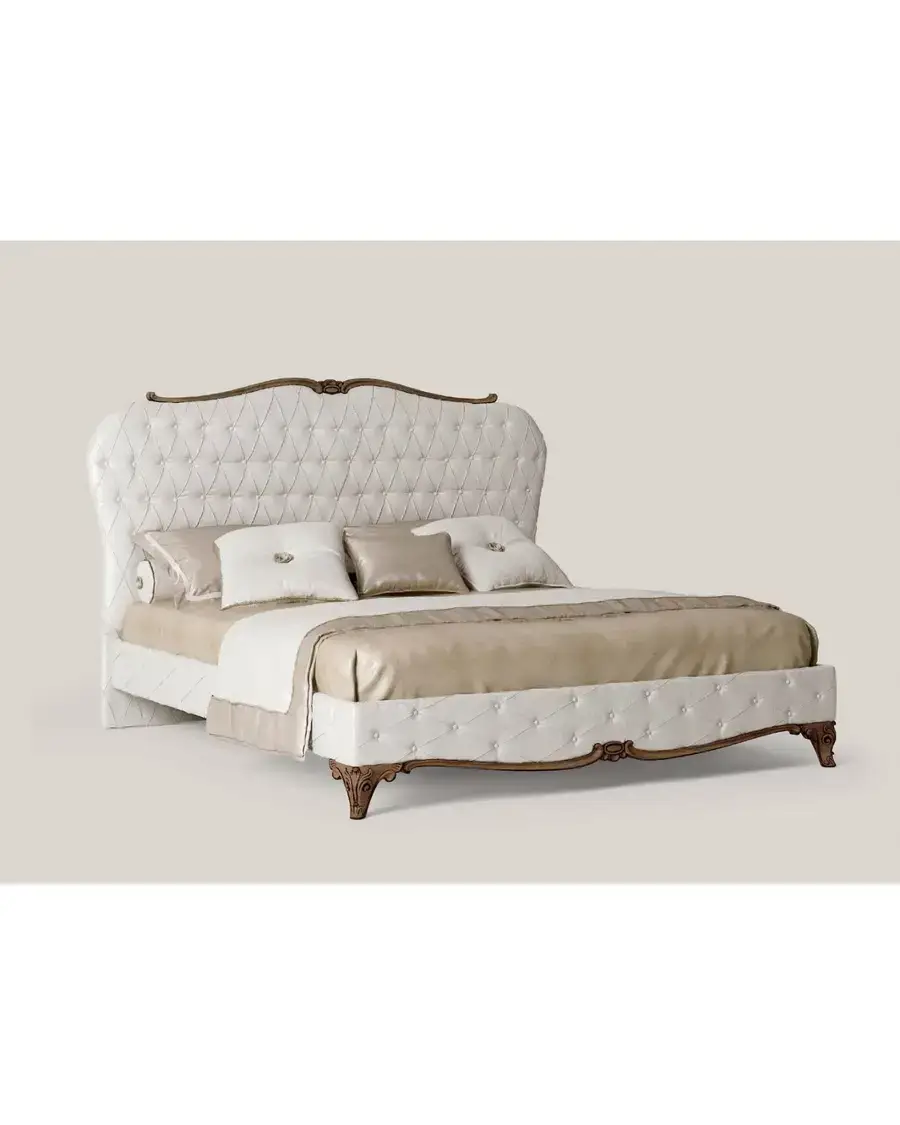 Opera Bed 3071 by Francesco Pasi, Opera bedroom set, upholstered bed, made to order in Italy