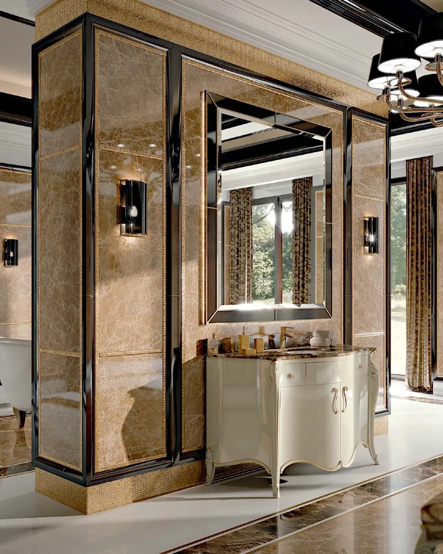 Opera Single Bathroom Chest of Drawers by Francesco Pasi, Veneto carved furniture for the living room