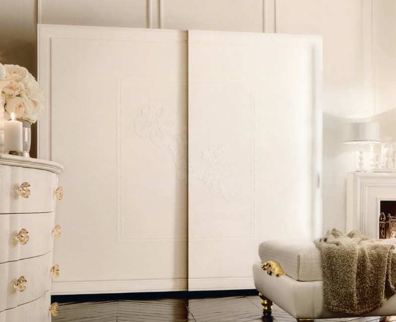 Classic luxury white bedroom furniture Chloe 7