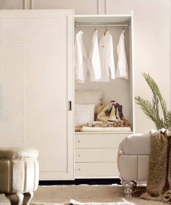 Classic luxury white bedroom furniture Chloe 8
