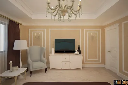 Classic luxurious home interior design concept 