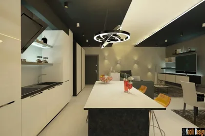 Interior design concept for a modern apartment 