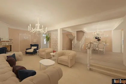 Interior design project for a classic house in Monaco