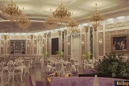 Interior design for a luxury restaurant  in Liverpool
