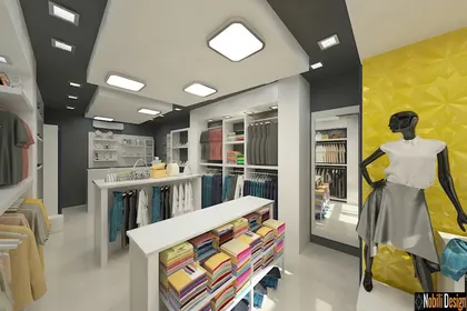 Interior design concept for a clothes shop in Liverpool
