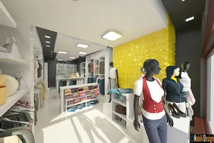 Interior design concept for a clothes shop in Liverpool