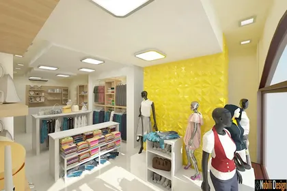 Interior design concept for a clothes shop in Liverpool