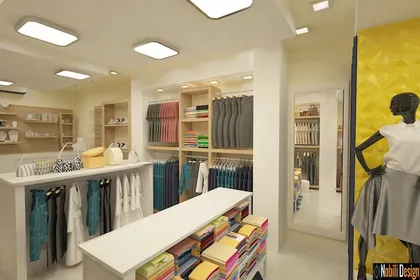 Interior design concept for a clothes shop in Liverpool