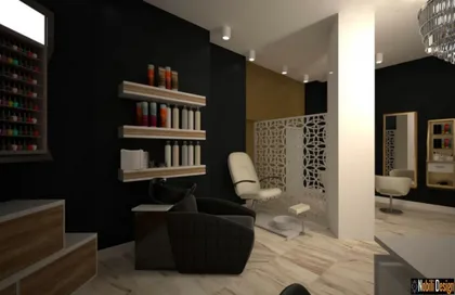Modern beauty salon interior design 
