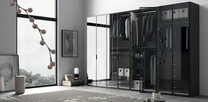Modern bedroom wardrobe 355 cm EM08.: 6.800