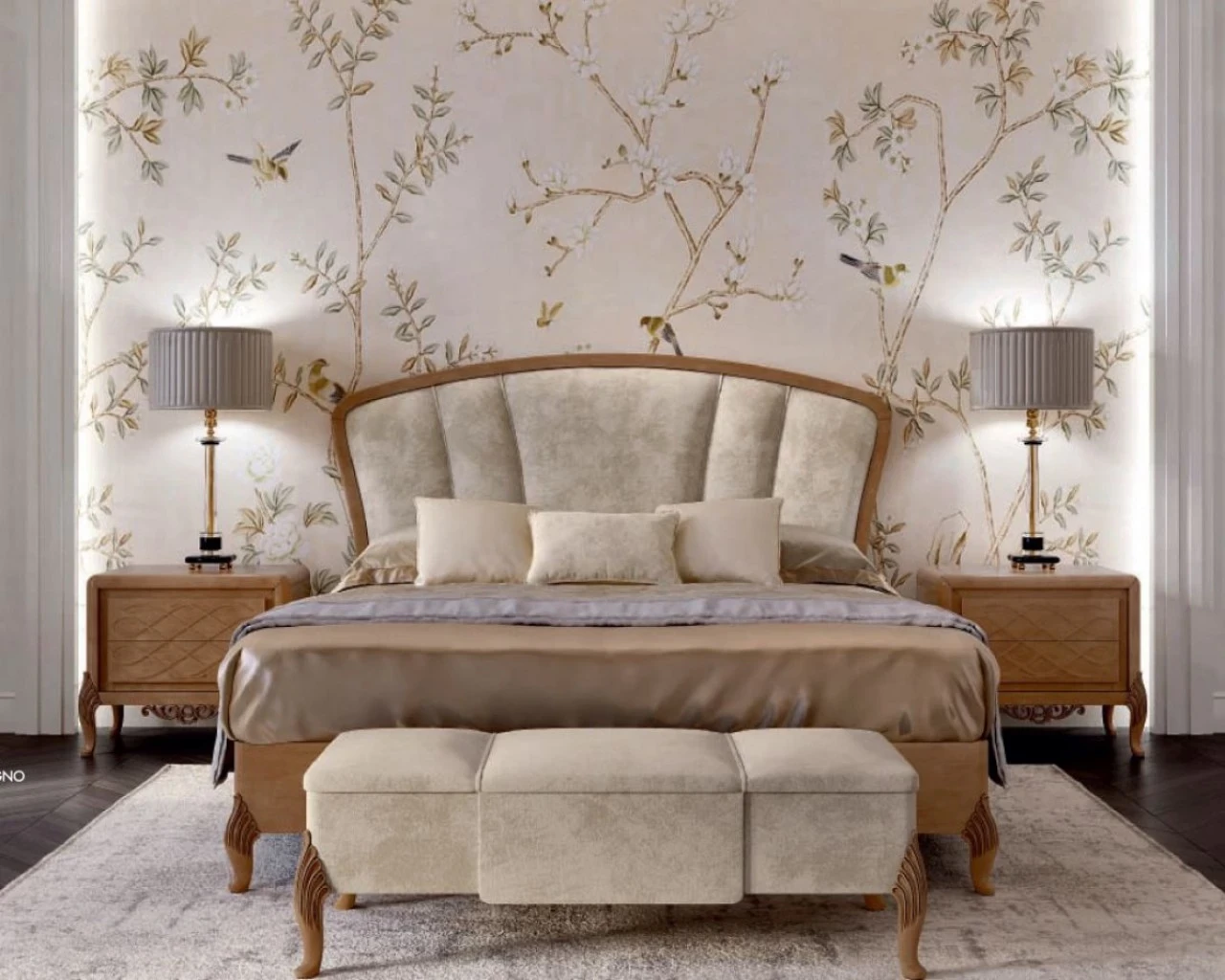 Ocean Luxury Bedroom Set, luxury bedroom furniture sets in one matching finish