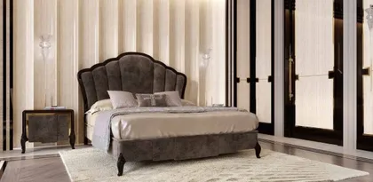 Letto imbottito per camera da letto moderna Ocean 8003, comodino 8011 (2)
