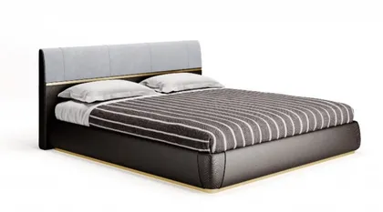 Letto imbottito per camera da letto moderna Couture