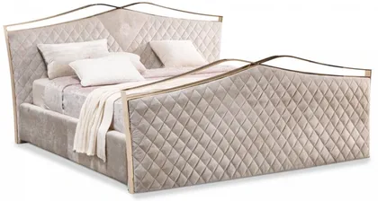Upholstered bed Valentino. Dim x x, modern italian bed