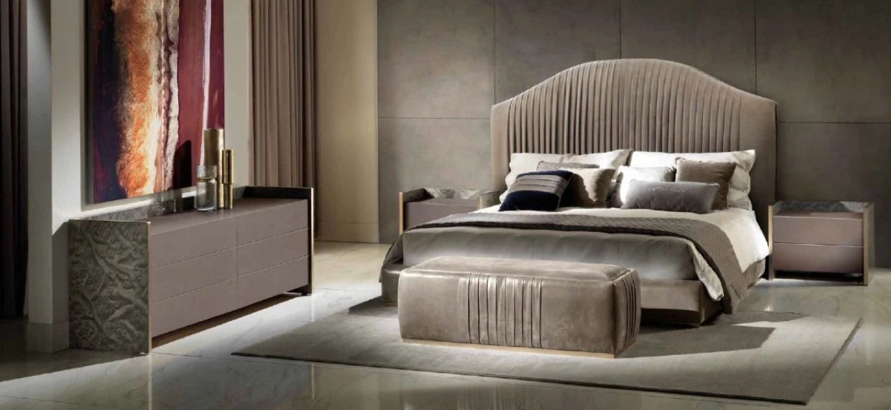 Exence Bed by Epoque, king bedroom sets with the bed size confirmed by the maker