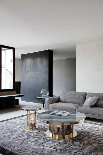 Tavolino ovale Charisma, mobili italiani contemporanei