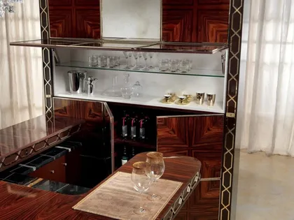 Lmwalcab Wall Cabinet With Briarwood And Antiqued Mirrors With Interior Lighting Internal, italian contemporary furniture