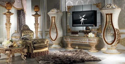 Imperial Living room Collection Italian Furniture Design, classic italian furniture