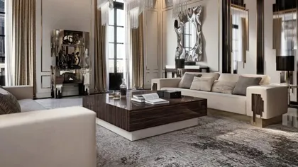 Belle epoque table, Italian living room furniture