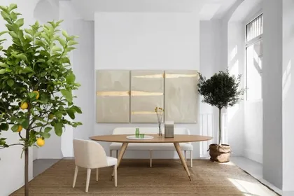 Tavolo da pranzo CUPERTINO, sedia da pranzo COLETTE