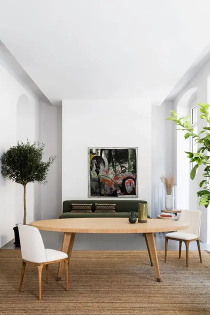 Tavolo da pranzo FABRIZIO, sedia da pranzo AMALFI, sedie da pranzo italiane