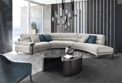 Contemporary luxury furniture from the Mirage collection with refined Italian finishes and sculptural details.