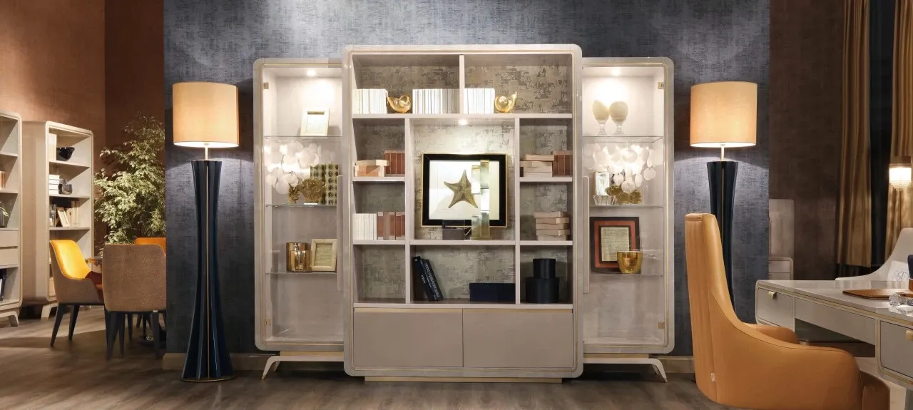 Contemporary Library by Redeco, library bookcases for a modern home