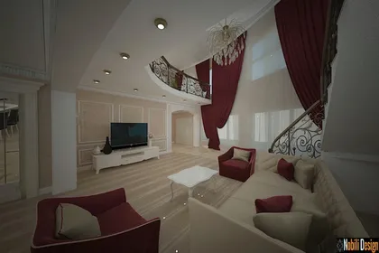 Interior design luxury classical luxury villa in Bari Italy.