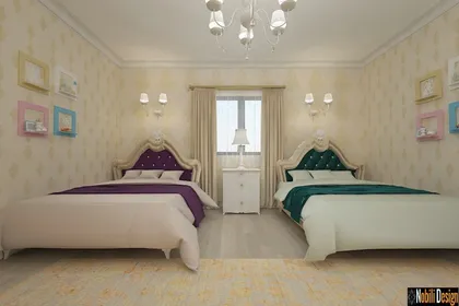 Interior design luxury classical luxury villa in Bruxelles, Belgium.