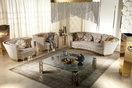Elegant Modern Living Room Ideas in Dubai 325-3421