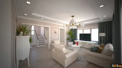 Charming classic house interior design concept